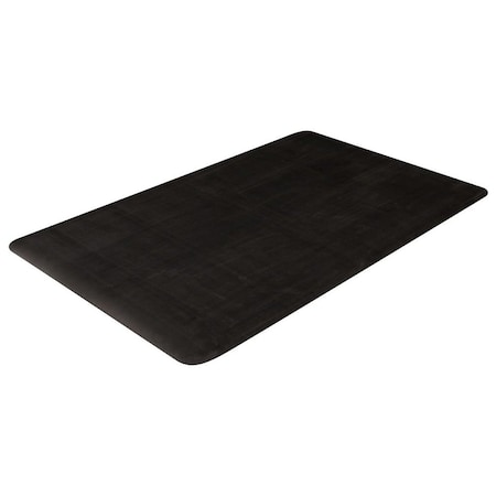 Crown Matting Technologies Antifatigue Mat, 3' L x 2' W, 9/16" Thickness, Rubber, Black WK 3823BK